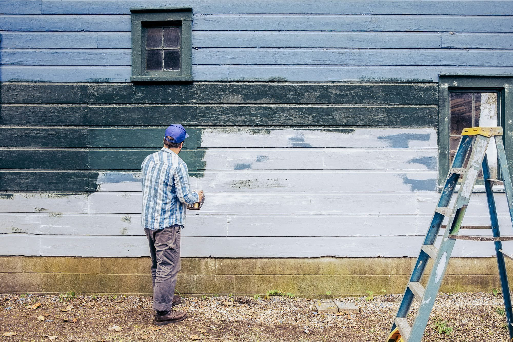 chantier de peinture